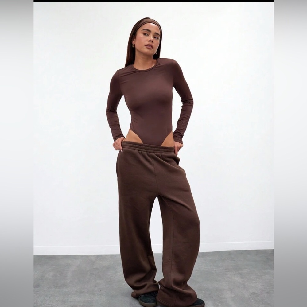 Musera Sport Long Sleeve Slinky Compression Bodysuit Casual for Spring & Summer